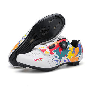 Scarpe da Ciclismo Professionali Unisex con Suola Rigida Traspiranti per Bici da Corsa con Aggancio Rapido - Product Image 2
