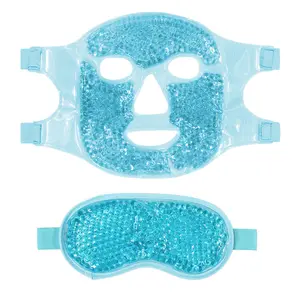 Nouvel arrivage d'outils de beauté masques réutilisables pour soins de la peau masque en gel chaud et froid pour le visage ajouter une pile de glace