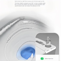 WC intelligent multifonctionnel moderne avec télécommande, chasse d'eau automatique, siège de toilette à poser au sol, bidet intégré et ensemble complet pour salle de bain