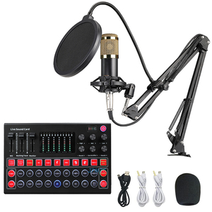 Tarjeta de sonido V8 V9 BM800, micrófono de estudio con tarjeta de sonido, grabación con cable, estudio externo, tarjeta de sonido en vivo - Product Image 2