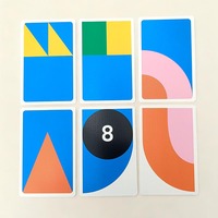 Jeu de cartes de questions personnalisées imprimées, jeu de cartes éducatives avec boîte, carton épais, finition lisse, jeu de société, activité de fête