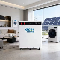 Batterie au lithium LiFePO4 solaire intégrée sur pied 30KW 51.2V 600Ah avec BMS, empilable, pour usage domestique et hybride sur réseau
