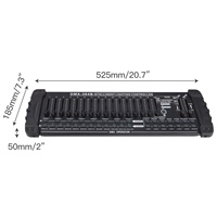 U'King Noir MIDI Opérateur 384 Canaux Lumière DMX Contrôleur éclairage de scène Console Lumières principales mobiles