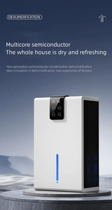 Smart Dual Core 2.8L Plastic Desiccant <b>Dehumidifier</b> With LED Display for Home <b>Car</b> Interior Bedroom Air Dehumidification - Product Image 1