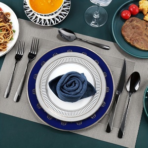 Cubiertos Modernos de Lujo Brillantes de Acero Inoxidable 18/10, Juego de Cubiertos de Oro, Cuchillo, Cuchara, Tenedor, Juego de Cubiertos Plateados para Hotel y Restaurante - Product Image 2