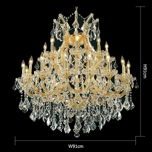 Đèn chùm biệt thự tùy chỉnh, đèn chùm pha lê đám cưới châu Âu, đèn chùm lớn sang trọng cho sảnh khách sạn - Product Image 4