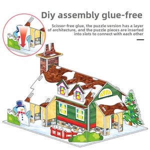ตัวต่อบล็อคกระดาษปริศนาสำหรับ3D ของเล่นเพื่อการศึกษาปฐมวัยสำหรับเด็กผู้หญิง - Product Image 3