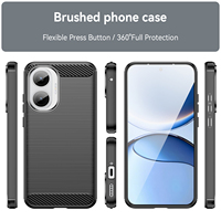 Coque de téléphone pour Redmi Turbo 4 Pro, nouvelle texture en fibre de carbone, ligne brossée, antichoc, coque souple en TPU pour Redmi Turbo 4 Pro