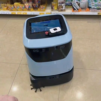 MiCity Akıllı Ticari Temizlik Robotu 5'i 1 Arada Endüstriyel Zemin Yıkama Makinesi Fırçalı Süpürge Temizlik Robotu 31L Su Deposu