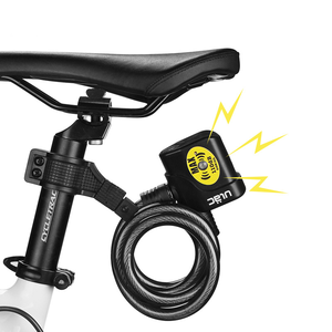 자전거 오토바이 스틸 케이블 알람 잠금 장치 도난 방지 보안 와이어 자전거 잠금 알람 - Product Image 3