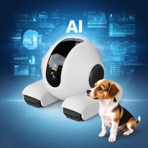 2025 Cámara inteligente AI para mascotas Cámara de retorno de carga automática Juguetes de movimiento interactivo Detección de registro en V para mascotas 360 View HD Home Monitor - Product Image 1