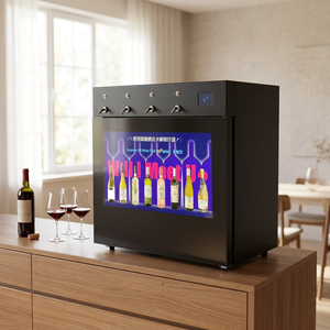 Distributeur <span class=keywords><strong>de</strong></span> <span class=keywords><strong>vin</strong></span> intelligent pour cave à <span class=keywords><strong>vin</strong></span>, refroidisseur <span class=keywords><strong>de</strong></span> 4 bouteilles en acier inoxydable, réfrigérateur à <span class=keywords><strong>vin</strong></span> commercial à commande numérique - Product Image 5