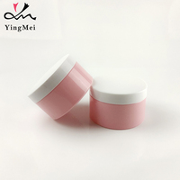 Pot cosmétique rose en PET écologique à visser, pour crème et gommage corporel, personnalisable, en plastique, directement de l'usine