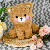 Fabrication d'ours en peluche personnalisé avec logo Mini peluche en tissu de velours rose ours câlin battement de coeur jouet en peluche pour cadeau
