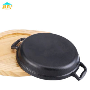 จานร้อนสำหรับย่างสเต็ก,จานร้อนพร้อมด้ามจับสำหรับทำอาหารแบบไม่ติด - Product Image 5
