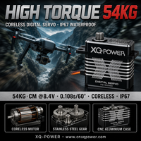 Servomoteur numérique sans noyau étanche IP67 54kg XQ-S8050D avec engrenage en acier inoxydable et boîtier CNC pour camion RC, crawler, bateau 6V-8.4V