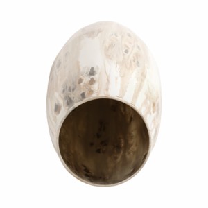 Vaso cilindrico alto in vetro con dettagli raffinati, vaso per fiori contemporaneo per l'arredamento del soggiorno, accento glamour per la tavola - Product Image 6