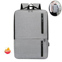 Sac à dos USB de grande capacité pour ordinateur d'affaires Nouveau cartable pour étudiant de loisir masculin avec sac à bandoulière de charge Multifonction de voyage