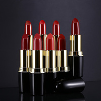 Rouge à lèvres mat à tête de balle de maquillage chimique, marque privée, faible MOQ, taille d'échantillon, avec des propriétés de protection solaire et hydratantes