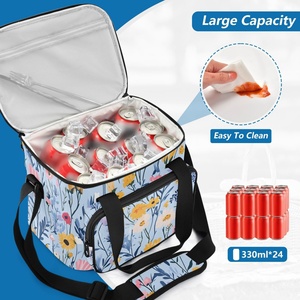 Customs Printed Portable Large Insulated Tote Bag Thermal Lunch Cooler Bag Lunch Box Soft Cooler Tote Bag - Product Image 5