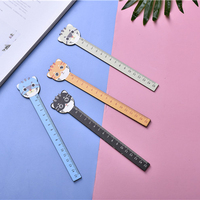 Règle en bois créative de 15cm, règle de dessin de couleurs mignonnes, pour étudiants, sur mesure, nouveauté