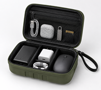 Boîte de rangement portable pour accessoires technologiques en EVA, étui de protection pour câbles de charge, écouteurs, hubs USB et gadgets