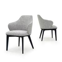 Chaises de salle d'attente modernes beiges en gros, dossier haut, assise en tissu et bois, faciles à nettoyer, pour réception, hôtel, bureau, usine