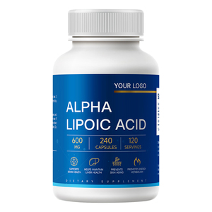 Stabilized <strong>R</strong>-Lipoic Acid Capsules - High Purity <strong>ALA</strong> for Healthy OEM Personalized Blend Bulk Wholesale 90 Capsules - Product Image 6
