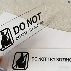 Cartel de mesa de acrílico transparente de 3mm de espesor en forma de arco personalizado, soporte de impresión UV IP65, <span class=keywords><strong>cartelera</strong></span> personalizada montada en la pared resistente a la intemperie - Product Image 5