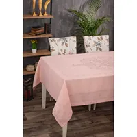 Nappe de table rectangulaire en coton imprimé, grand format, imperméable, anti-adhésive, résistante aux liquides et sans plis, dimensions 160x220