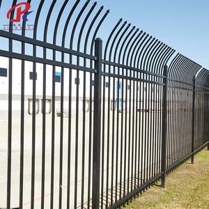 Panneaux de clôture métalliques décoratifs de 6 pieds de haut, poteaux galvanisés, mur extérieur préfabriqué, clôture <span class=keywords><strong>tubulaire</strong></span> en acier galvanisé <span class=keywords><strong>pour</strong></span> jardin - Product Image 3