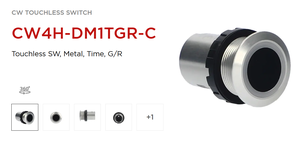 IDEC CW1H/CW4H IP65/67 รุ่น 4X แบบฝังเรียบ ไร้สัมผัส กรอบโลหะ ไฟ LED สีฟ้า/ขาว (NPN) รุ่นระยะใกล้ (5มม.-30มม.) - Product Image 2