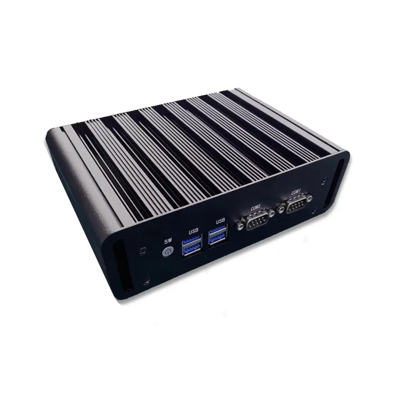 I3 I5 I7 4 5 6 7 Generasi Prosesor Tanpa Kipas Komputer 2LAN 2COM RS232 MiniPC PC Mini LAN Ganda