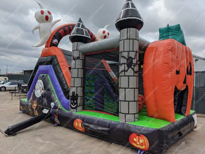 Parcours d'obstacles gonflable géant pour Halloween en plein air, maison hantée, décoration de fête, <span class=keywords><strong>location</strong></span> de fête - Product Image 2