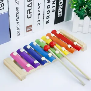 Hot sale percussion instrument xylophone rainbow color orff music