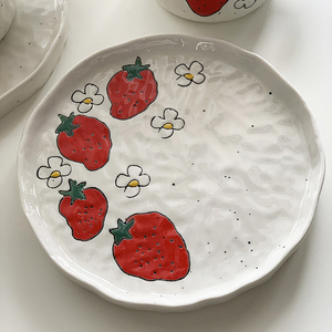 New Arrival Handmade Strawberry <b>Ceramic</b> Coffee <b>Mug</b> Fruit <b>Ceramic</b> <b>Mug</b> and Plate - Product Image 6
