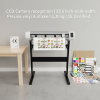 Traceur de découpe de vinyle haute vitesse 23,6 pouces avec caméra CCD automatique pour autocollants, étiquettes et carton