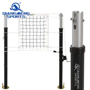 Bastones de voleibol Equipo deportivo fácil de instalar Poste de voleibol de altura ajustable con varillas roscadas integradas - Product Image 1