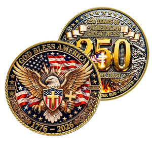 Moneda Conmemorativa del 250 Aniversario del <span class=keywords><strong>Espíritu</strong></span> de la Libertad Americana, Artesanía Metálica con Elementos del Horizonte de Nueva York, Regalo Conmemorativo - Product Image 4