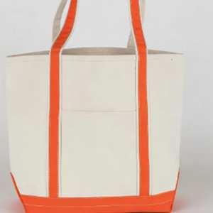 Sacs fourre-tout en toile de coton surdimensionnés personnalisés avec logo sérigraphié, poche unie et poignée zippée, motif géométrique - Product Image 1