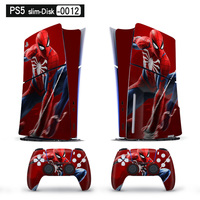 Nouvel autocollant de peau d'ensemble complet personnalisé pour couverture de décalque de peau de vinyle mince de PS5 pour la Console et le contrôleur minces de PS5