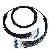 Kabel Optik Fleksibel Drag Chain LC Field armor TPU Single-mode 12 Core Tahan Api Tahan Air Komunikasi Lapangan