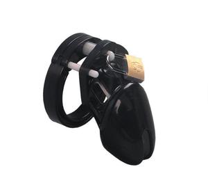 Petit dispositif <span class=keywords><strong>de</strong></span> <span class=keywords><strong>chasteté</strong></span> masculine standard Cock Cage 2 anneaux en silicone <span class=keywords><strong>de</strong></span> taille avec serrure en laiton et étiquettes numérotées Sex Toys pour hommes adultes % - Product Image 4