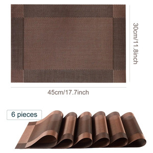 Set di <span class=keywords><strong>Tovagliette</strong></span> Americane in PVC Intrecciato di Alta Qualità, Ecologiche, per Hotel e Ristoranti, Confezionate in Sacchetto OPP - Product Image 3