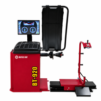 Équilibreuse de roues de voiture portable avec positionnement laser, broche autobloquante, frein et élévateur de pneus, certifiée CE
