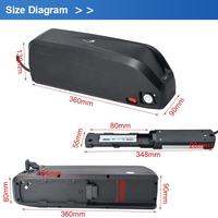 Hailong G80 36V 48V 15Ah 18Ah 20Ah 25Ah 30Ah 1000W batterie Ebike 18650 batterie lithium-ion pour vélo électrique
