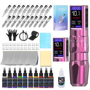 Commercio all'ingrosso della fabbrica del tatuaggio macchina Kit regolabile penna del tatuaggio <span class=keywords><strong>Set</strong></span> per i principianti pratica caratteristica permanente - Product Image 2