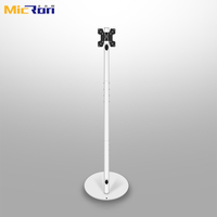 Base Giratoria Premium Blanca de 360 Grados para TV de 14-32 Pulgadas, Soporte de TV con Pedestal Redondo VESA 100x100, Capacidad de Carga de 10 kg, Soporte de Pared para TV