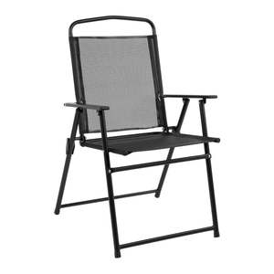 छाता सेट के साथ कॉफी कैंपिंग डाइनिंग चेयर टेबल 4 6 टुकड़े बालकनी तह आउटडोर आंगन फर्नीचर - Product Image 3