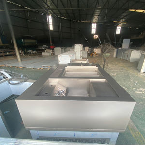 สถานีผสมสแตนเลสพร้อมชั้นวางปรับระดับได้ เกรดอาหาร 304 แบบพกพา สำหรับสวนเบียร์และรีสอร์ท - Product Image 1